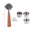 Delonghi 51MM 2 orecchie caffè filtro portafiltro senza fondo 304 acciaio inossidabile 1 2 4 tazze cestello filtro accessori caffè