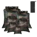3 pz/6 pz borsa impermeabile da esterno Dry Sack impermeabile Dry Backpack Storage Pouch per