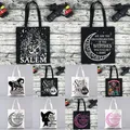 Harajuku Shopping Canvas Shopper Bag girl handbag Shoulder Lady Bag Women Shopper bag magic Witches