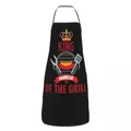 BBQ Master King Of The Grill bavaglino grembiule donna uomo Unisex cucina Chef Barbecue Lover