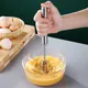 Frullino per le uova semiautomatico a pressione manuale Accessori da cucina in acciaio inossidabile Strumenti Utensili per crema autolivellante Frusta Miscelatore manuale