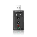 Kebidu scheda Audio virtuale a 7.1 canali USB 2.0 esterno Audio Mic altoparlante adattatore microfono Stereo Jack da 3.5mm scheda Audio per cuffie
