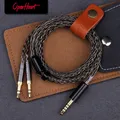 Cavo per cuffie OPENHEART a 8 core da 1 a 2 jack doppio cavo bilanciato da 3,5/2,5/4,4 mm Sostituzione aggiornamento in rame placcato argento 2 m 3 m