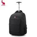 Oibas Rolling bagagli zaino uomo Trolley Bag con ruote Business zaino con ruote cabina Carry on