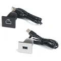 Adattatore di ingresso USB nero/argento per auto Audio Radio u-disk flash Socket cavo di interfaccia