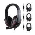 Cuffie Cuffie da gioco cablate da 3,5 mm Auricolari Musica per PS4 Play Station 4 Gioco PC Chat computer con microfono
