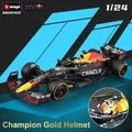 Bburago 1:24 2022 F1 Red Bull RB18 #1 Max verpunpen Champion Gold Helmet Formula Racing Diecast