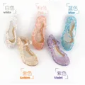 Pudcoco sandali per bambina sandali estivi per bambini sandali in cristallo Frozen Princess Jelly