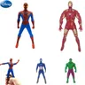 18cm New Spiderman Hulk Captain America Action Figure Model Iron Man Anime Spiderman Disney Figure