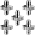 Adattatore in metallo filettato maschio da 1/4 "maschio a 1/4" adattatore a vite doppio maschio da 1/4 pollici supporta accessori per fotocamere con supporto per treppiede