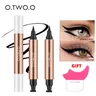 O.TW O.O 2 pezzi Kit di timbri per Eyeliner matita per Eyeliner timbro per Eyeliner liquido nero