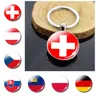 Portachiavi con bandiera nazionale Austria repubblica ceca repubblica ceca repubblica ceca svizzera