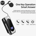 K55 Mini auricolare wireless compatibile con Bluetooth Cavo retrattile lavalier Smart In-Ear Auricolare sportivo singolo Display digitale a LED