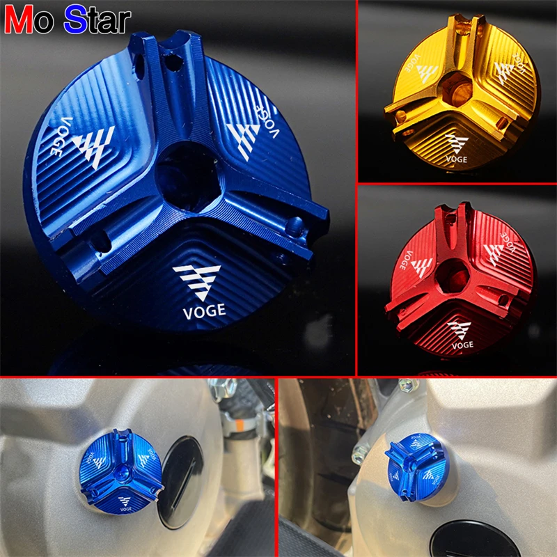 VOGE Accessori Moto CNC Tappo Olio Motore Copertura Per VOGE 200AC 300AC 300R 300RR 500R 500DS 650DS 500R 600DS