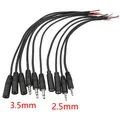1/5 Pz 2.5mm 3.5mm Mono Stereo Cavo Audio Maschio Femmina Spina Jack Connettore 2/3/4Pin Cavo di