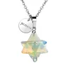 3D Merkaba Star collana con ciondolo collana Chakra Reiki Energy Healing Crystal Jewelry catena in