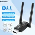 Adattatore USB Bluetooth 5.3 da 150 M Dongle Bluetooth da 20 m per altoparlante per PC Mouse wireless Tastiera Ricevitore audio musicale Trasmettitore