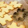 Stampo per biscotti a forma di puzzle forma di biscotto di natale taglierina per biscotti in acciaio