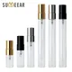 100 Pz/lotto 2ml/3ml/5ml/10ml Bottiglia di Profumo Riutilizzabile Bottiglia Vuota Spray Atomizzatore Bottiglie di Profumo