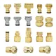 1/2 ''3/4'' 1 '' Tubo In Ottone Connettore Rapido 16mm 20mm Rubinetto In Rame Accoppiamento Adattatore Tubo Da Giardino Riparazione Irrigazione pistola raccordi