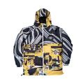 Men's Yellow / Orange / Black Winter Puffer Jacket In Black & Yellow Design Extra Small Mysimplicated