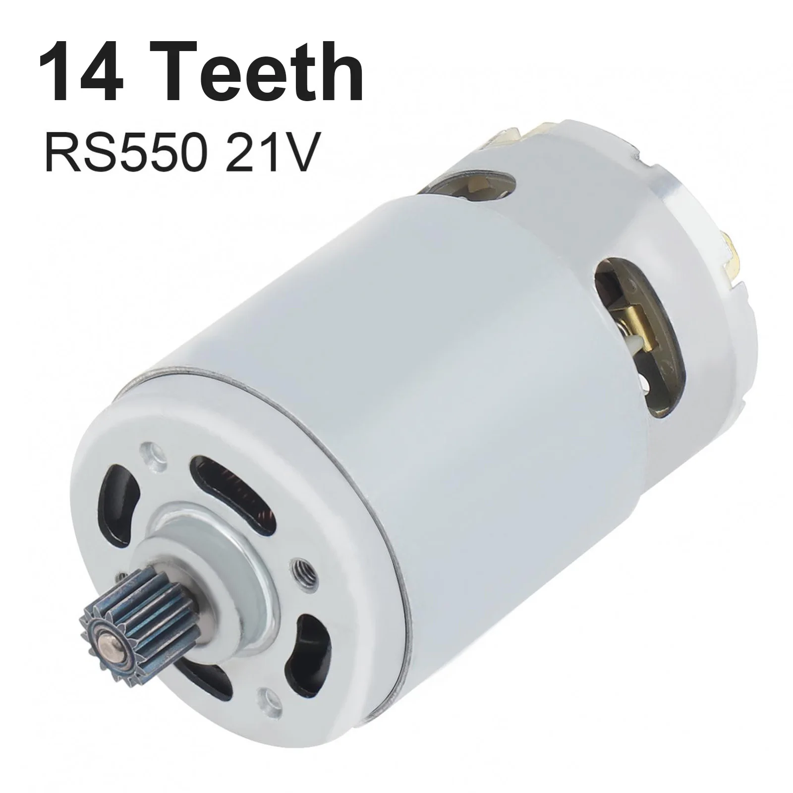 Motore DC RS550 Micro motore con ingranaggio a 14 denti da 8,2 mm Motore per sega elettrica RS550 21 V 28000 giri/min per mini sega a mano ricaricabile