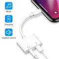 Adattatore per cuffie per IPhone 14 13 12 11 X 8 7 Plus Splitter audio Aux per illuminazione adattatore da 3,5 mm Cavo jack per auricolari