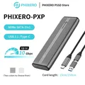 Custodia SSD PHIXERO M2 Custodia SSD SATA M.2 NVMe Doppio adattatore Portocol NVMe a USB 10 Gbps USB 3.1 Gen2 USB C Custodia esterna