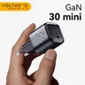 VOLTME Super Mini 30W GaN Fast Charger per iPhone 15 14 Pro PD USB C Charger Quick Charge 4.0 per