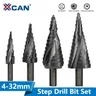 XCAN Step Drill Bit Metal Drill 4-12/20/32mm 6-30mm HSS cobalto Step Cone Drill Bit legno/metallo