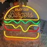 Insegna al Neon dell'hamburger luce notturna a LED per luce notturna al Neon pubblicitaria