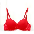 Nero Rosso Pizzo Del Reggiseno Delle Donne Della Biancheria Intima Delle Donne Super-Reggiseno Push