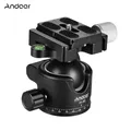 Andoer H-35 testa a sfera per treppiede adattatore per montaggio su testa a sfera panoramica scanalatura a U Design centrale a bassa gravità capacità di carico massima di 15kg/33 libbre