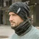 Cappello invernale per uomo donna pullover cappello sciarpa vestito più velluto foderato in pile bambini spesso caldo berretto cappello lavorato a maglia maschile berretti