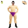 Costumi muscolari da uomo gioco di ruolo per adulti uomini forti tuta muscolare Cosplay costumi