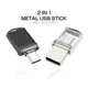 Chiavetta USB JASTER TYPE-C 64 GB OTG Pen Drive ad alta velocità 32 GB 2 in 1 Mini Memory Stick Capacità reale Pendrive Regalo creativo