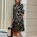 2023 camicia da donna Casual Leopard Dress Daily Travel Fashion tasca con risvolto manica lunga