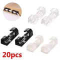 Clip per organizer per cavi autoadesivi da 20 pezzi Organizzatore per cavi da tavolo Gestore di cavi Supporto per cavo Avvolgitore per morsetto per linea di ricarica USB fissa