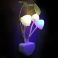 Novità Creative AC110V-220V night light EU/US Plug Light Sensor 3 LED Colorful Mushroom Lamp Led