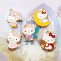 10PCS Sanrio Cartoon Hello Kitty accessori per gioielli fai da te accessori per capelli ornamenti