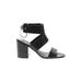 Rebecca Minkoff Sandals: Black Print Shoes - Women's Size 9 - Open Toe