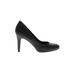 INC International Concepts Heels: Slip On Stilleto Cocktail Black Print Shoes - Women's Size 7 - Round Toe