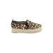 Sam Edelman Flats: Espadrille Platform Boho Chic Tan Leopard Print Shoes - Women's Size 7 - Almond Toe