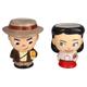 Indiana Jones Jerrod Maruyama x Geeki Tikis 18oz. Cupful of Cute Indy & Marion Ravenwood Figural 2-Pack Mug Gift Set