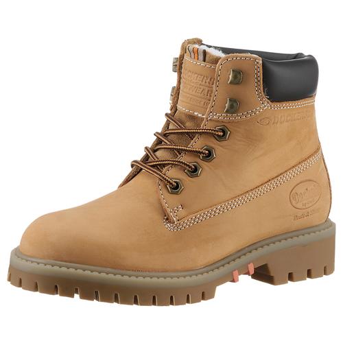 Schnürboots DOCKERS BY GERLI Gr. 40, braun (golden, tan) Damen Schuhe Schnürstiefeletten in Bergsteiger-Optik
