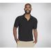 Skechers Men's GO DRI All Day Solid Polo T-Shirt | Size XL | Black | Recycled Polyester/Spandex