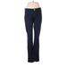 Indigo Rein Jeans - High Rise Boot Cut Boyfriend: Blue Bottoms - Women's Size 7 - Indigo Wash