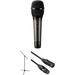 Audio-Technica ATM710 Cardioid Condenser Handheld Microphone Kit with Mic Stand and Cable ATM710