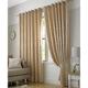 Just Contempo Jacquard Leaves Eyelet Lined Curtains, Latte Beige, 90x72 inches, Fabric, 90 x 72 Inches