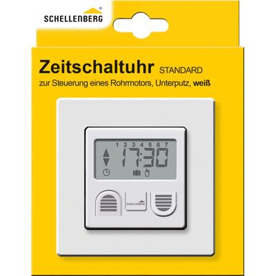 Schalter SCHELLENBERG "Standard zur Rollladensteuerung von Rohrmotoren Standard und Plus", weiß, B:8cm H:8cm, Kunststoff, Schalter, Unterputzmontage, weiß Image